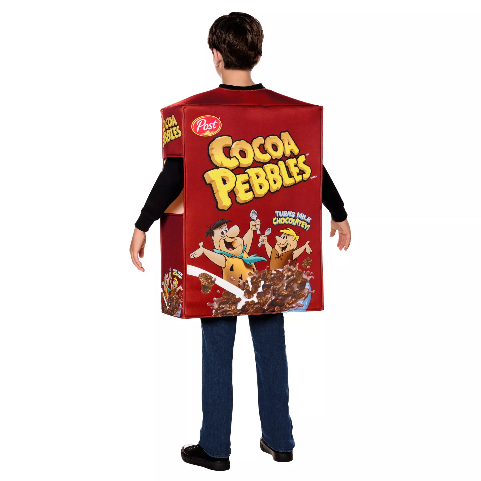 Kids Cocoa Pebbles Cereal Box 3D Costume