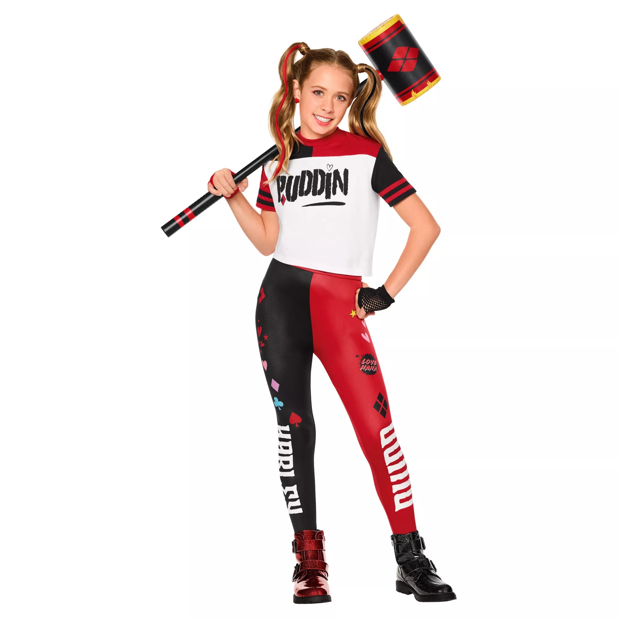 Kids Harley Quinn Puddin Costume - DC Villains